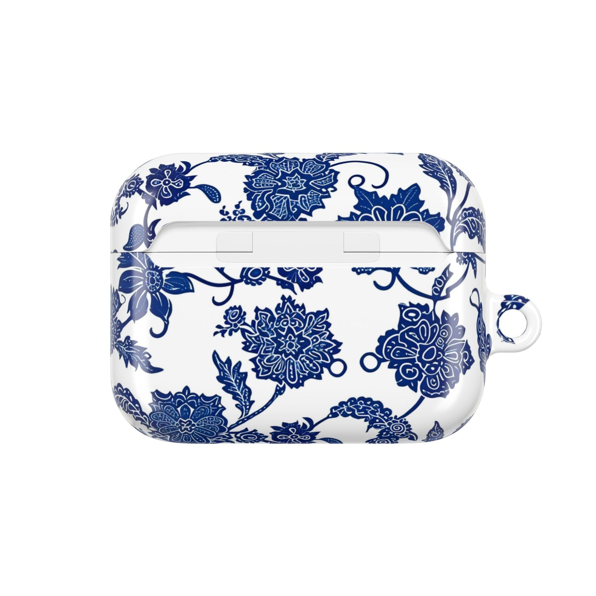 Blue Floral AirPod Case — Porcelain - Inspired Protective Cover - DIGITAL X