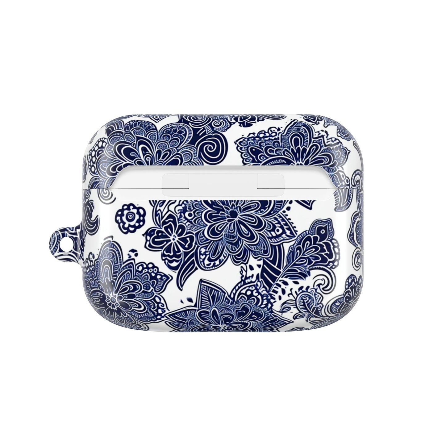Blue Floral AirPod Case — Porcelain - Inspired Protective Cover - DIGITAL X
