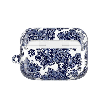 Blue Floral AirPod Case — Porcelain - Inspired Protective Cover - DIGITAL X