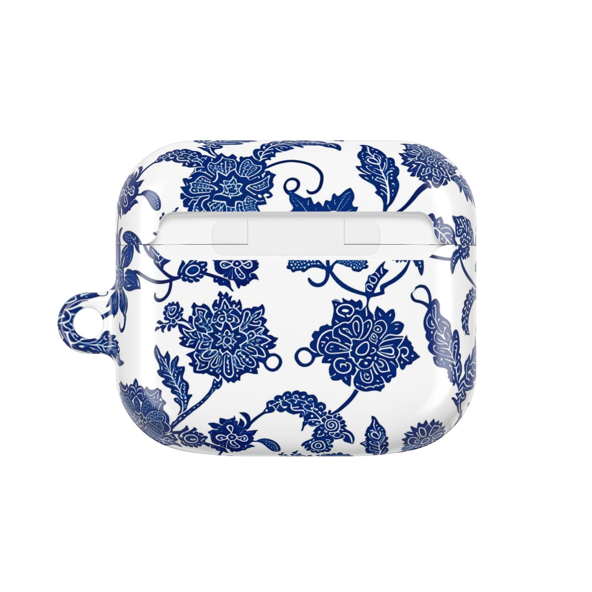 Blue Floral AirPod Case — Porcelain - Inspired Protective Cover - DIGITAL X
