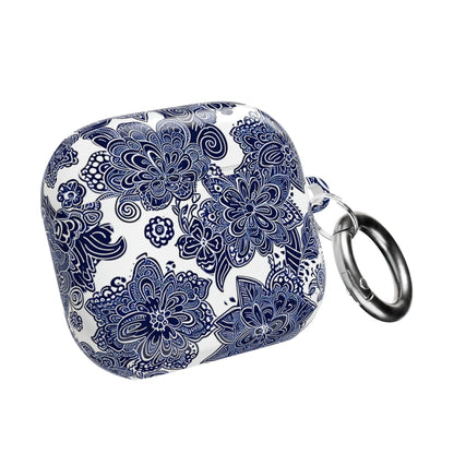 Blue Floral AirPod Case — Porcelain - Inspired Protective Cover - DIGITAL X