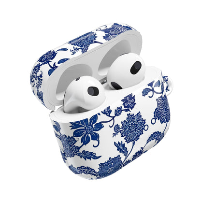 Blue Floral AirPod Case — Porcelain - Inspired Protective Cover - DIGITAL X
