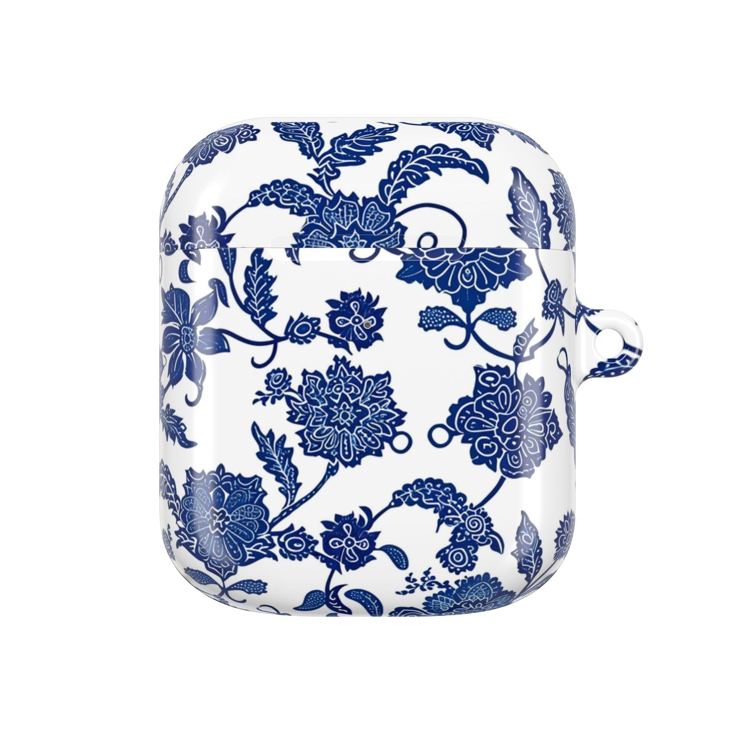 Blue Floral AirPod Case — Porcelain - Inspired Protective Cover - DIGITAL X