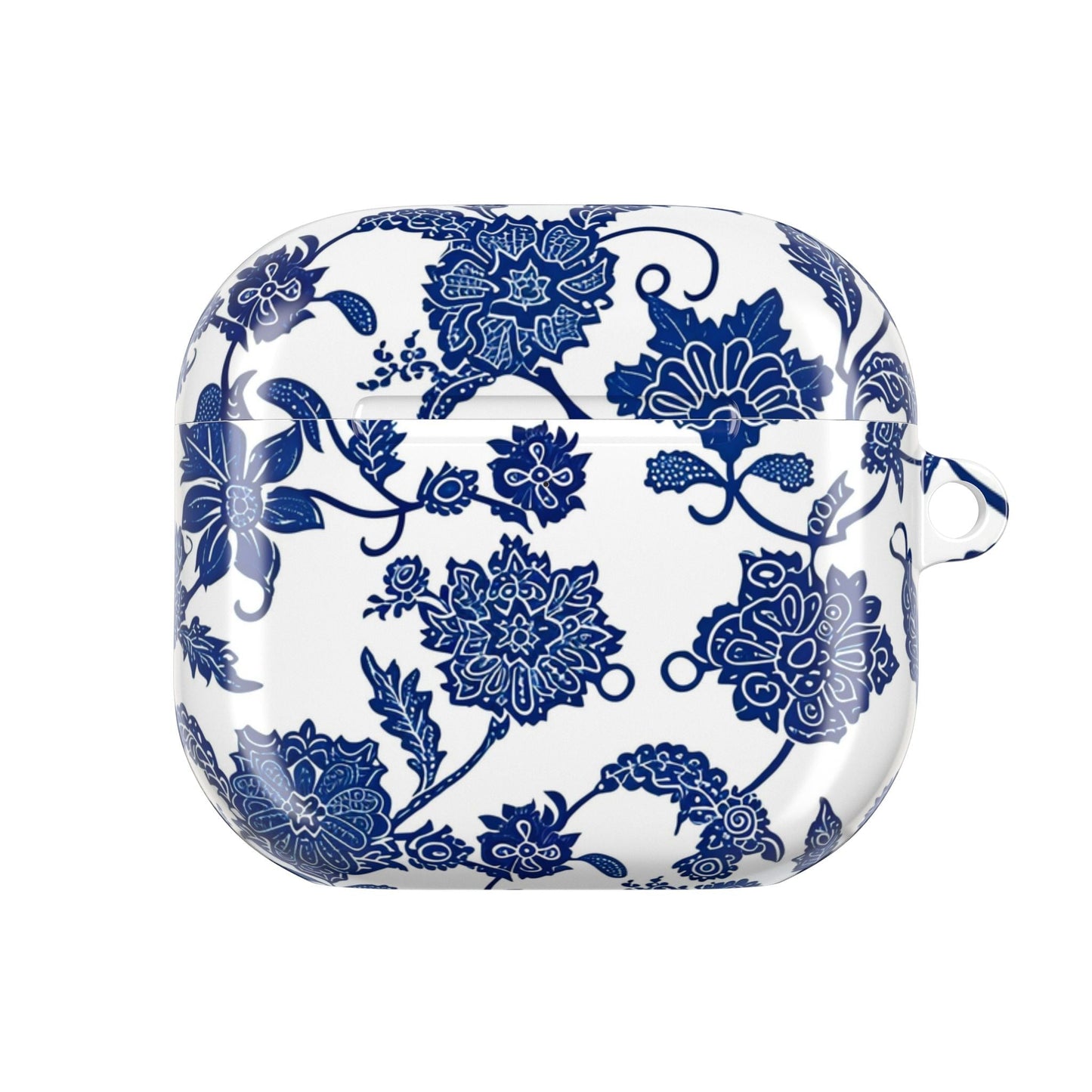 Blue Floral AirPod Case — Porcelain - Inspired Protective Cover - DIGITAL X