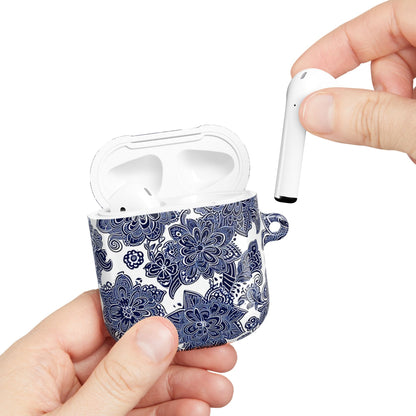 Blue Floral AirPod Case — Porcelain - Inspired Protective Cover - DIGITAL X