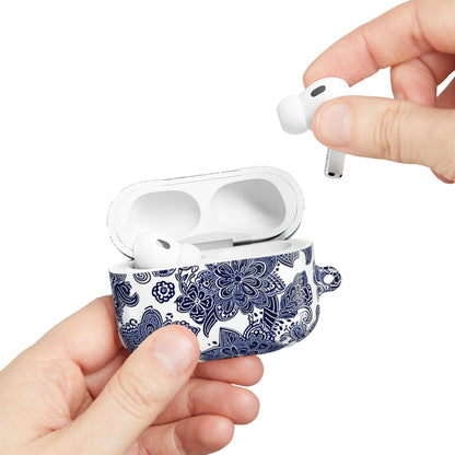 Blue Floral AirPod Case — Porcelain - Inspired Protective Cover - DIGITAL X