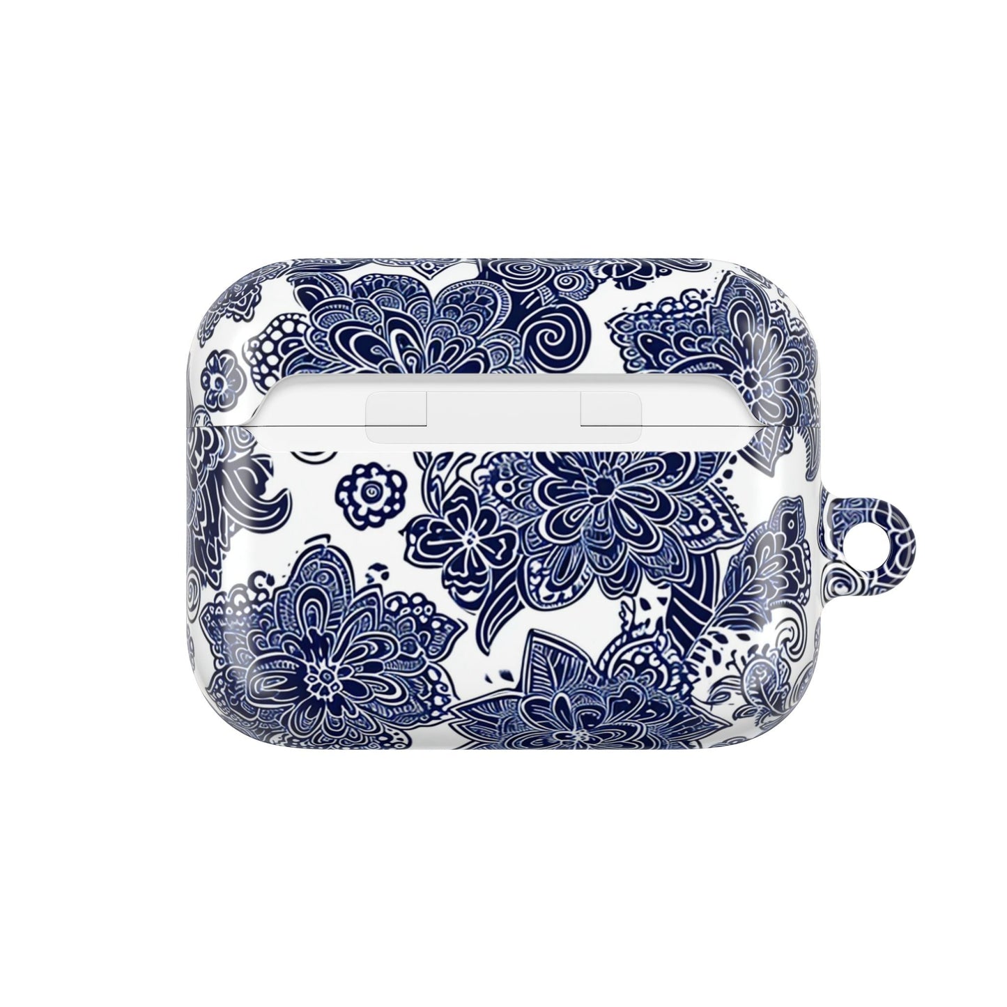 Blue Floral AirPod Case — Porcelain - Inspired Protective Cover - DIGITAL X