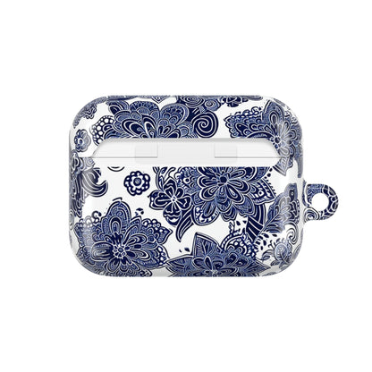 Blue Floral AirPod Case — Porcelain - Inspired Protective Cover - DIGITAL X