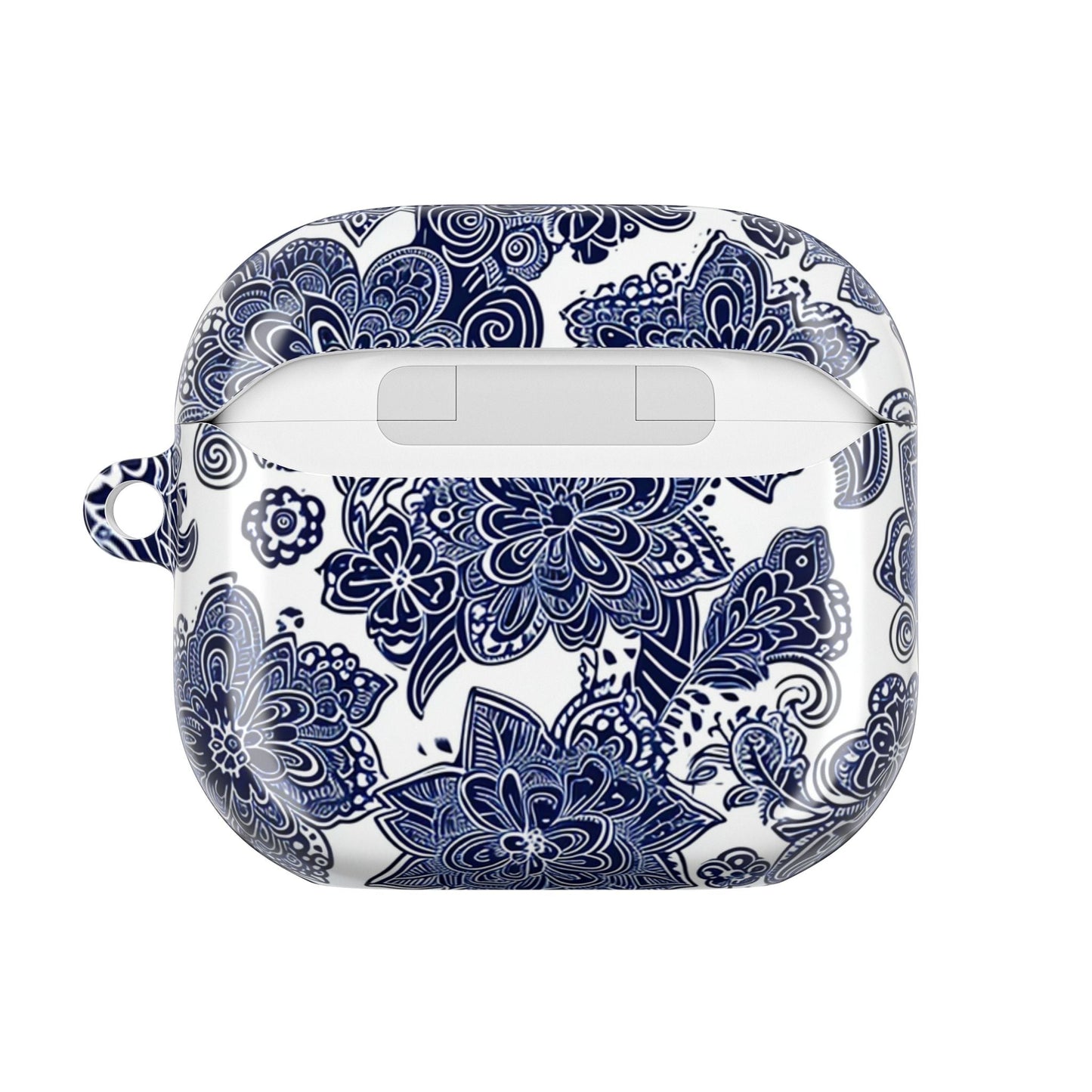 Blue Floral AirPod Case — Porcelain - Inspired Protective Cover - DIGITAL X