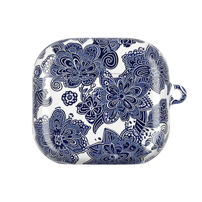 Blue Floral AirPod Case — Porcelain - Inspired Protective Cover - DIGITAL X