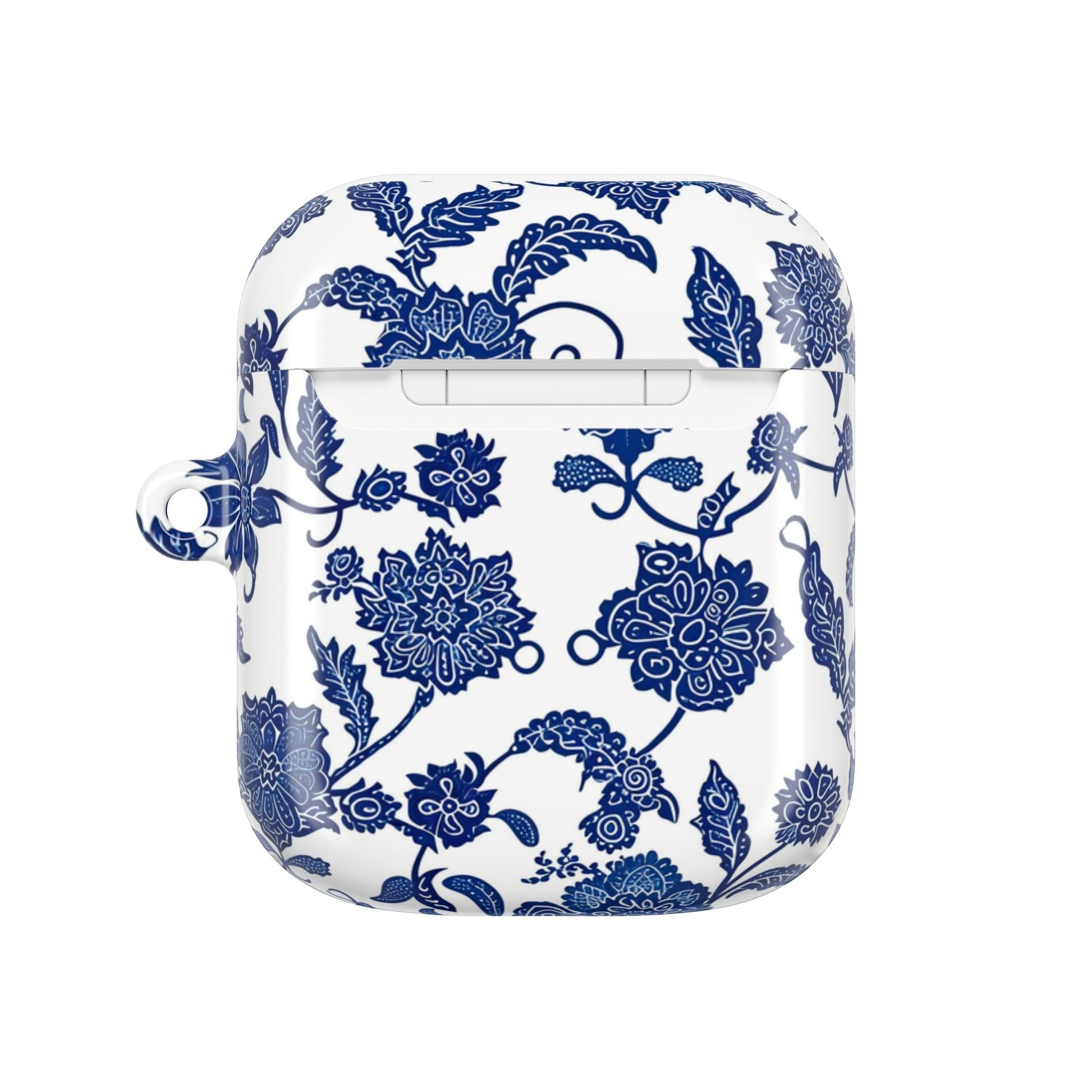 Blue Floral AirPod Case — Porcelain - Inspired Protective Cover - DIGITAL X