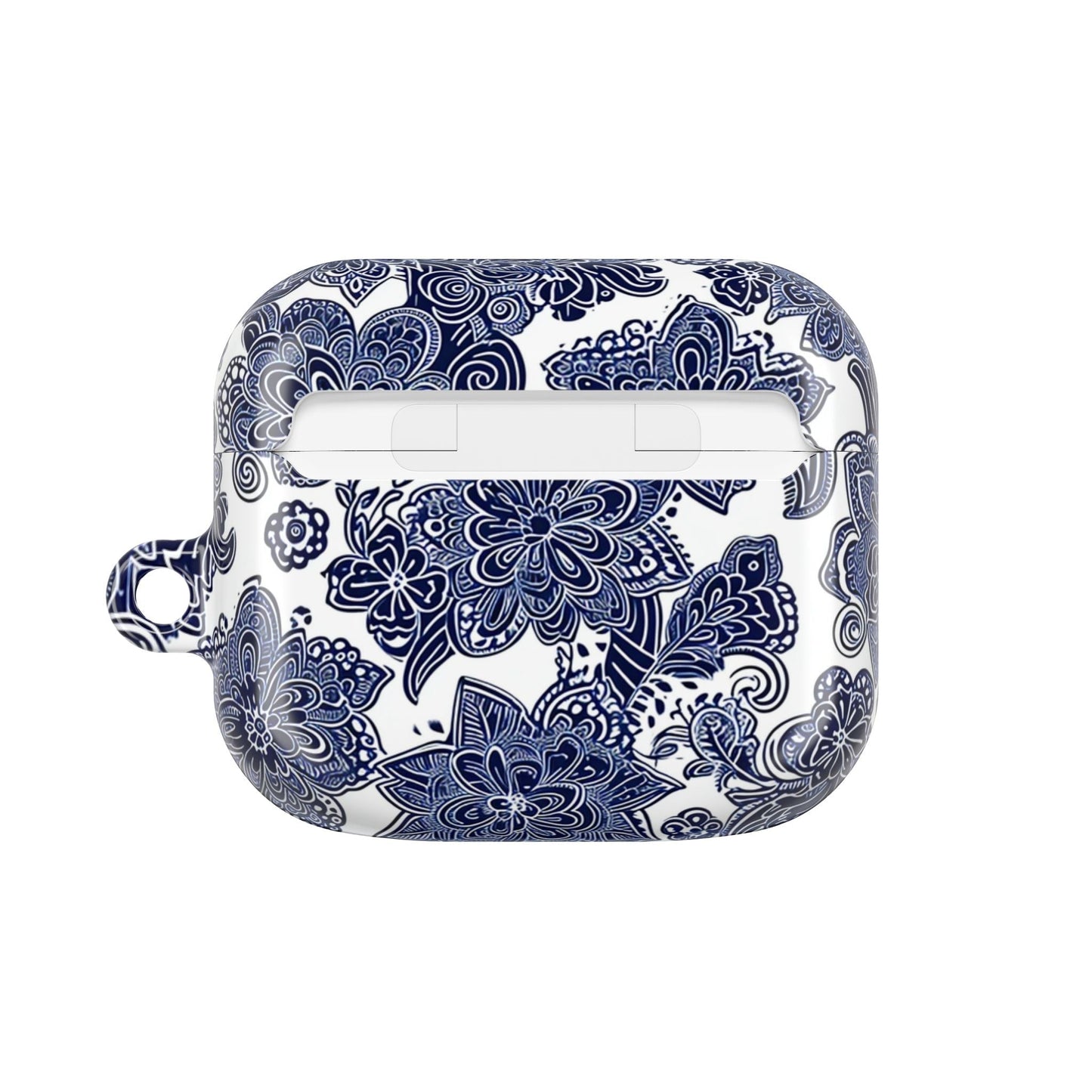 Blue Floral AirPod Case — Porcelain - Inspired Protective Cover - DIGITAL X