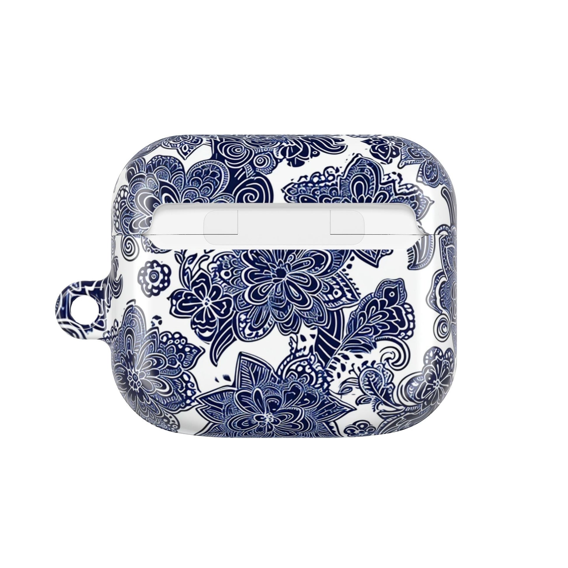 Blue Floral AirPod Case — Porcelain - Inspired Protective Cover - DIGITAL X