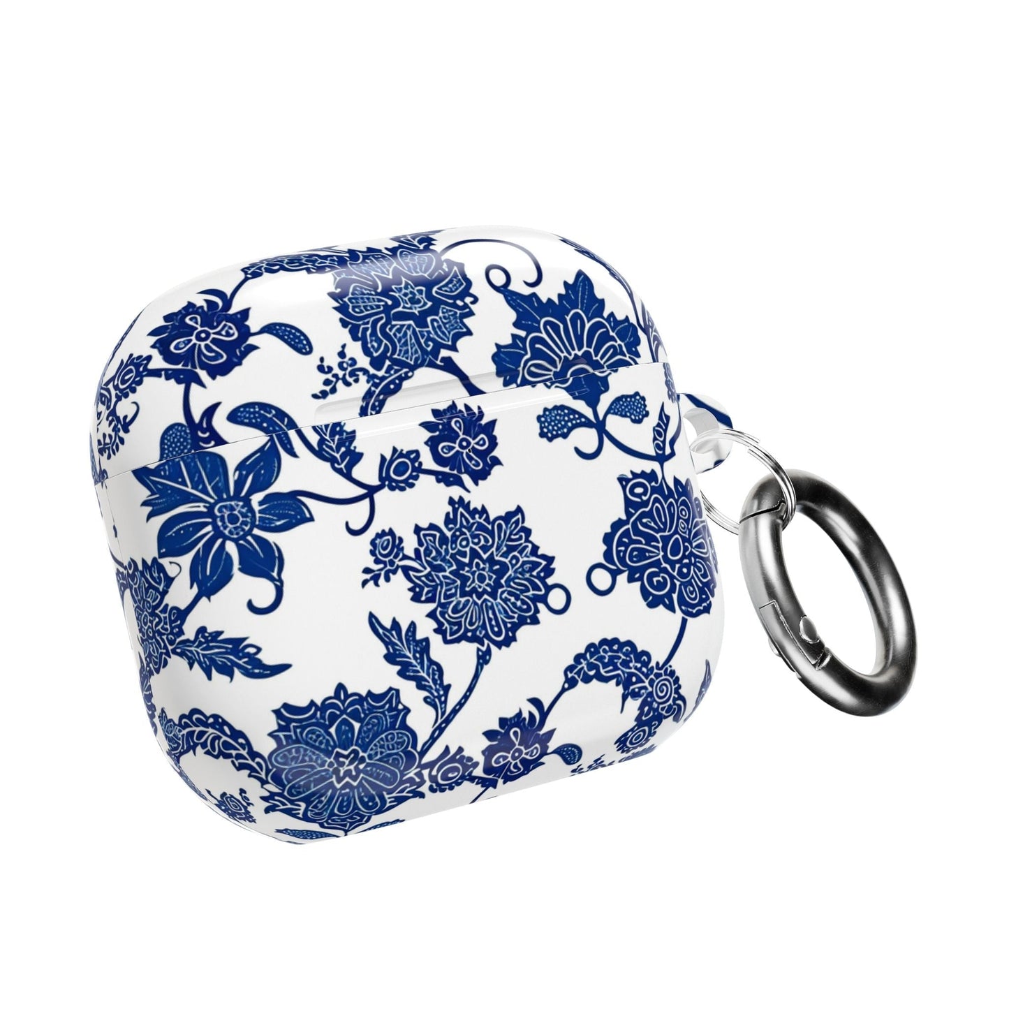 Blue Floral AirPod Case — Porcelain - Inspired Protective Cover - DIGITAL X
