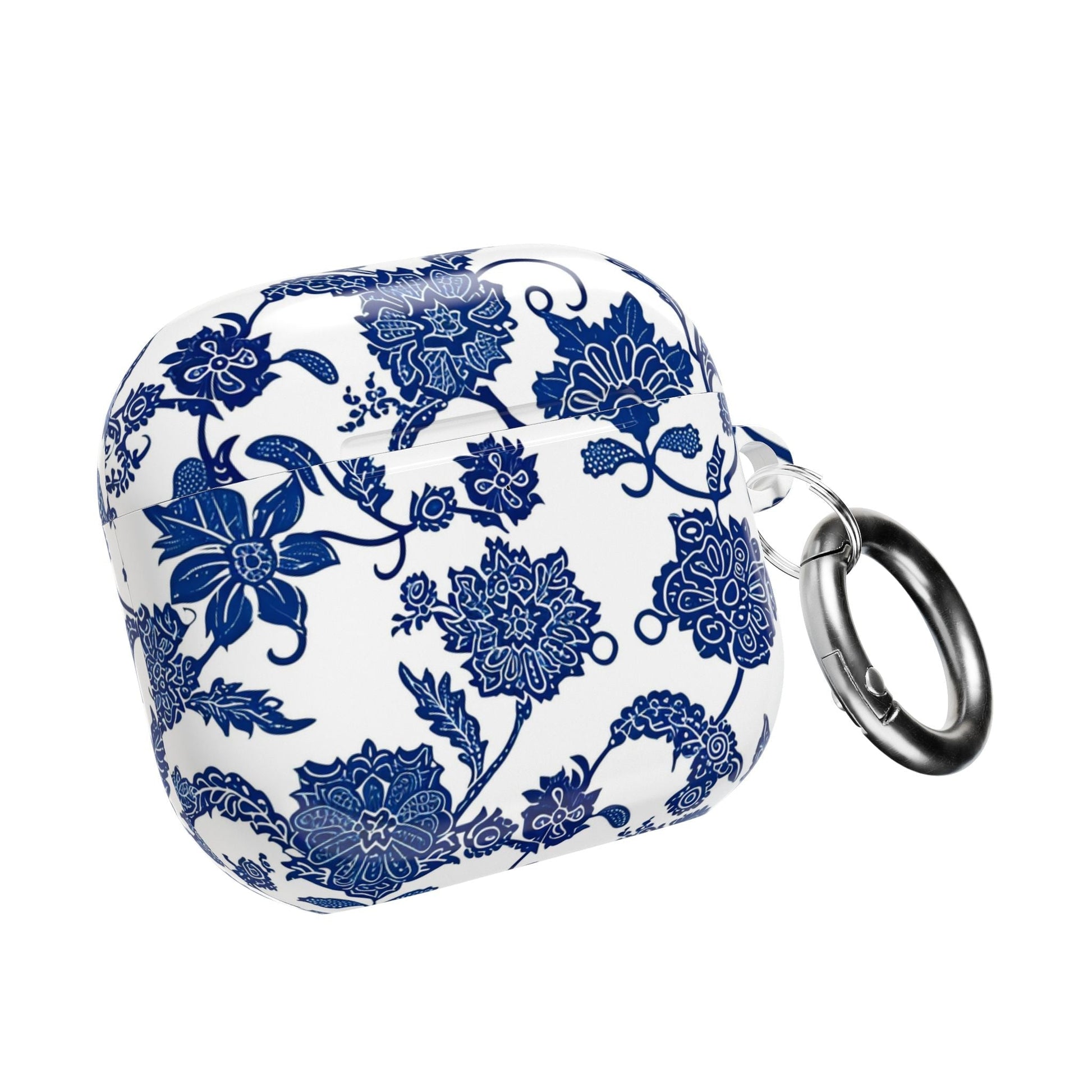 Blue Floral AirPod Case — Porcelain - Inspired Protective Cover - DIGITAL X