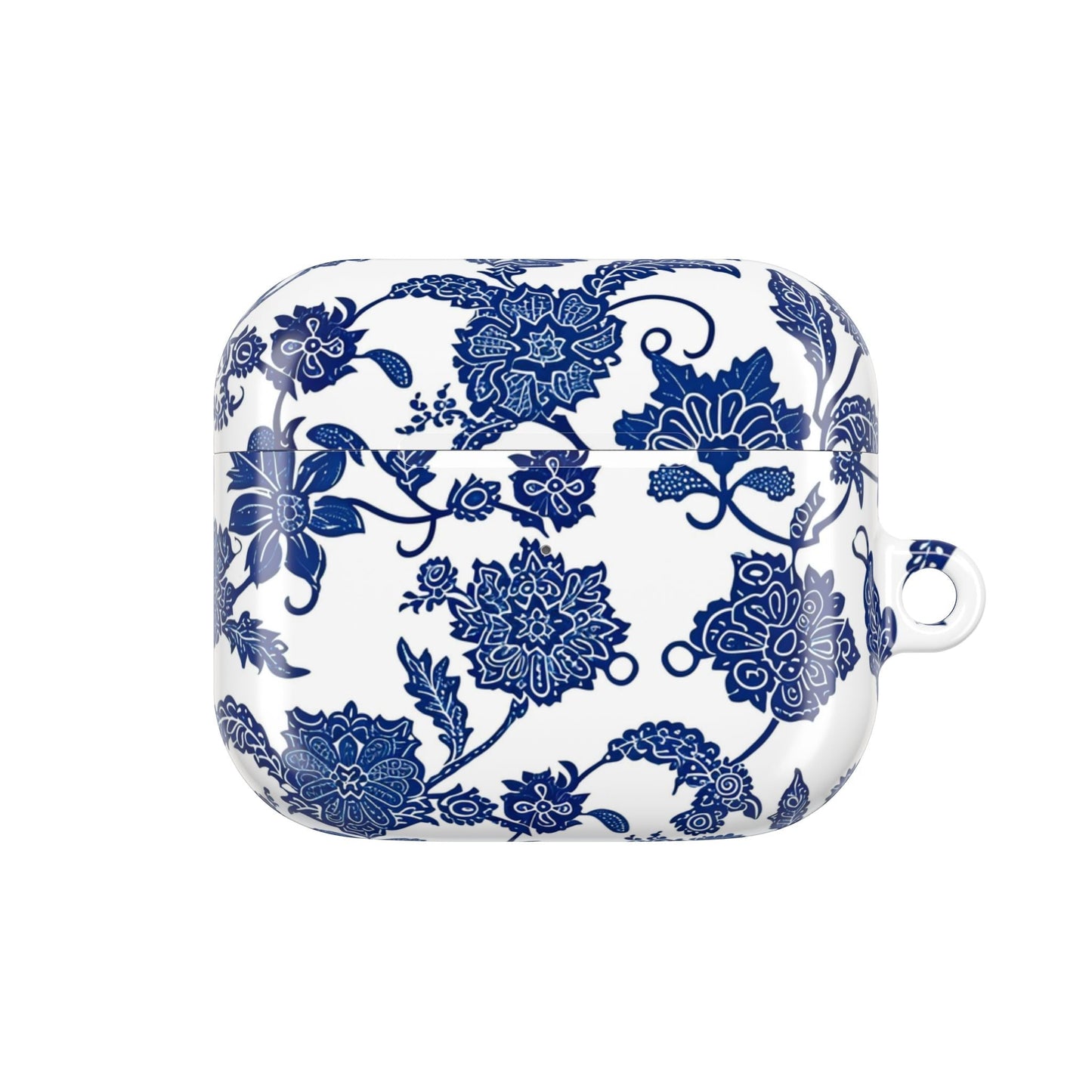 Blue Floral AirPod Case — Porcelain - Inspired Protective Cover - DIGITAL X