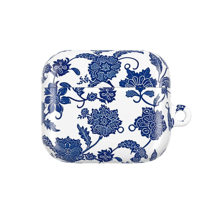 Blue Floral AirPod Case — Porcelain - Inspired Protective Cover - DIGITAL X