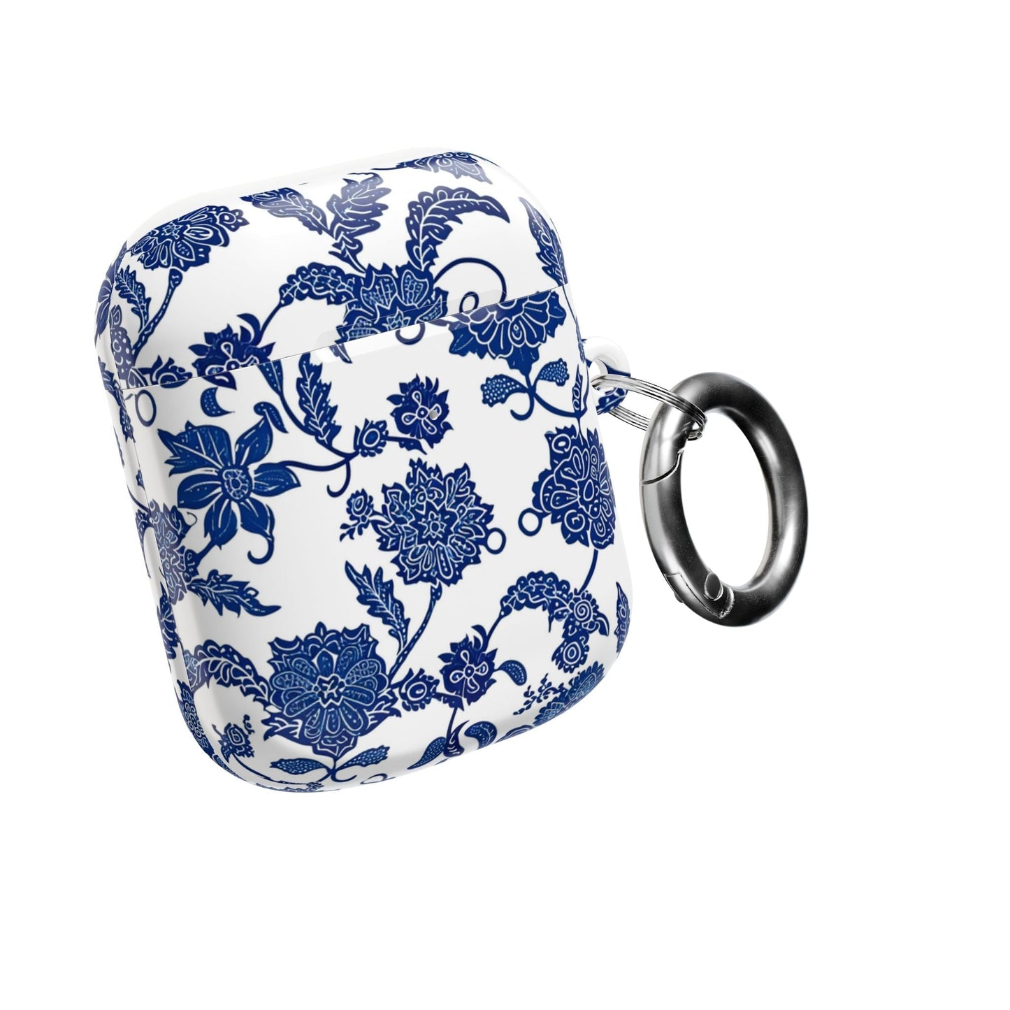 Blue Floral AirPod Case — Porcelain - Inspired Protective Cover - DIGITAL X