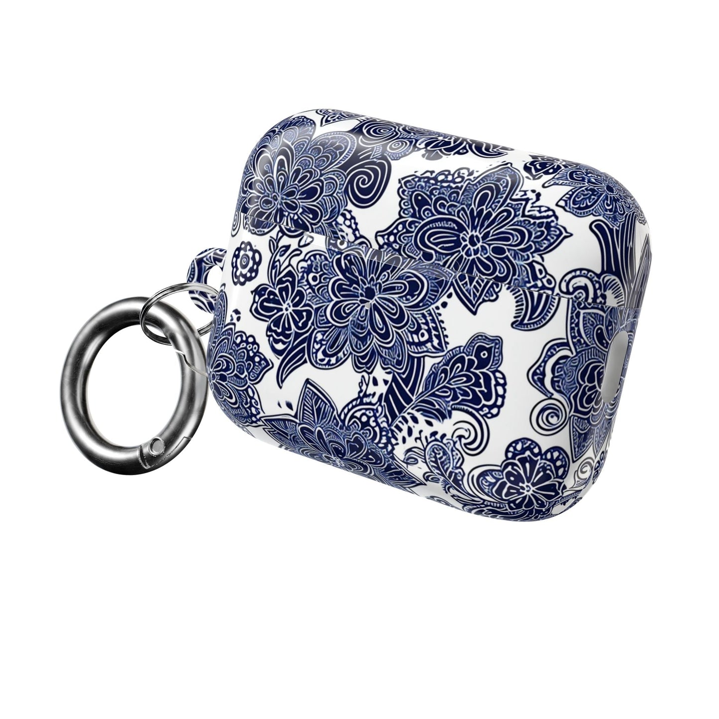Blue Floral AirPod Case — Porcelain - Inspired Protective Cover - DIGITAL X