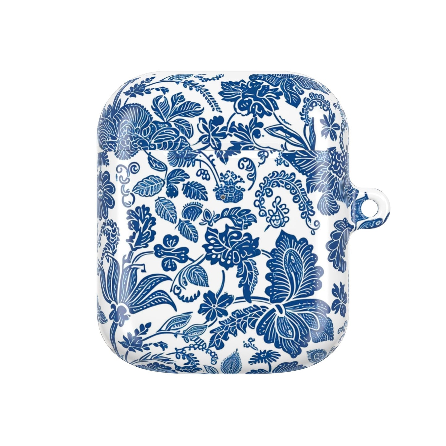 Blue Floral AirPod Case — Vintage Porcelain Pattern Protective Cover - DIGITAL X