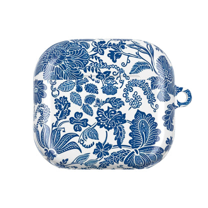 Blue Floral AirPod Case — Vintage Porcelain Pattern Protective Cover - DIGITAL X