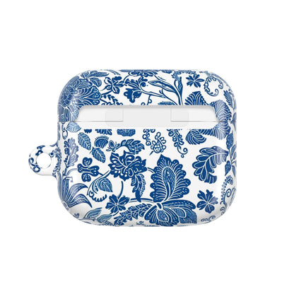 Blue Floral AirPod Case — Vintage Porcelain Pattern Protective Cover - DIGITAL X