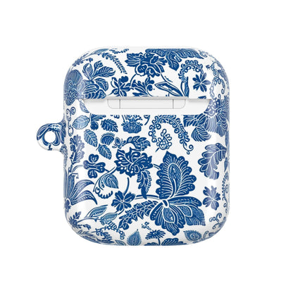 Blue Floral AirPod Case — Vintage Porcelain Pattern Protective Cover - DIGITAL X
