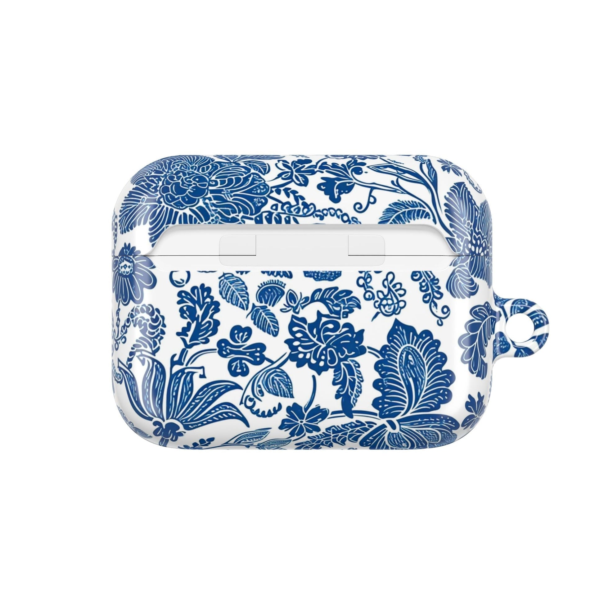 Blue Floral AirPod Case — Vintage Porcelain Pattern Protective Cover - DIGITAL X