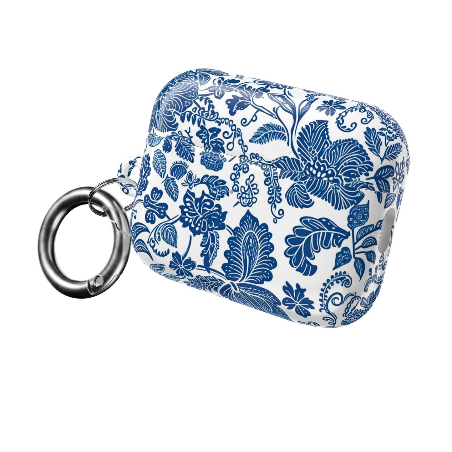 Blue Floral AirPod Case — Vintage Porcelain Pattern Protective Cover - DIGITAL X