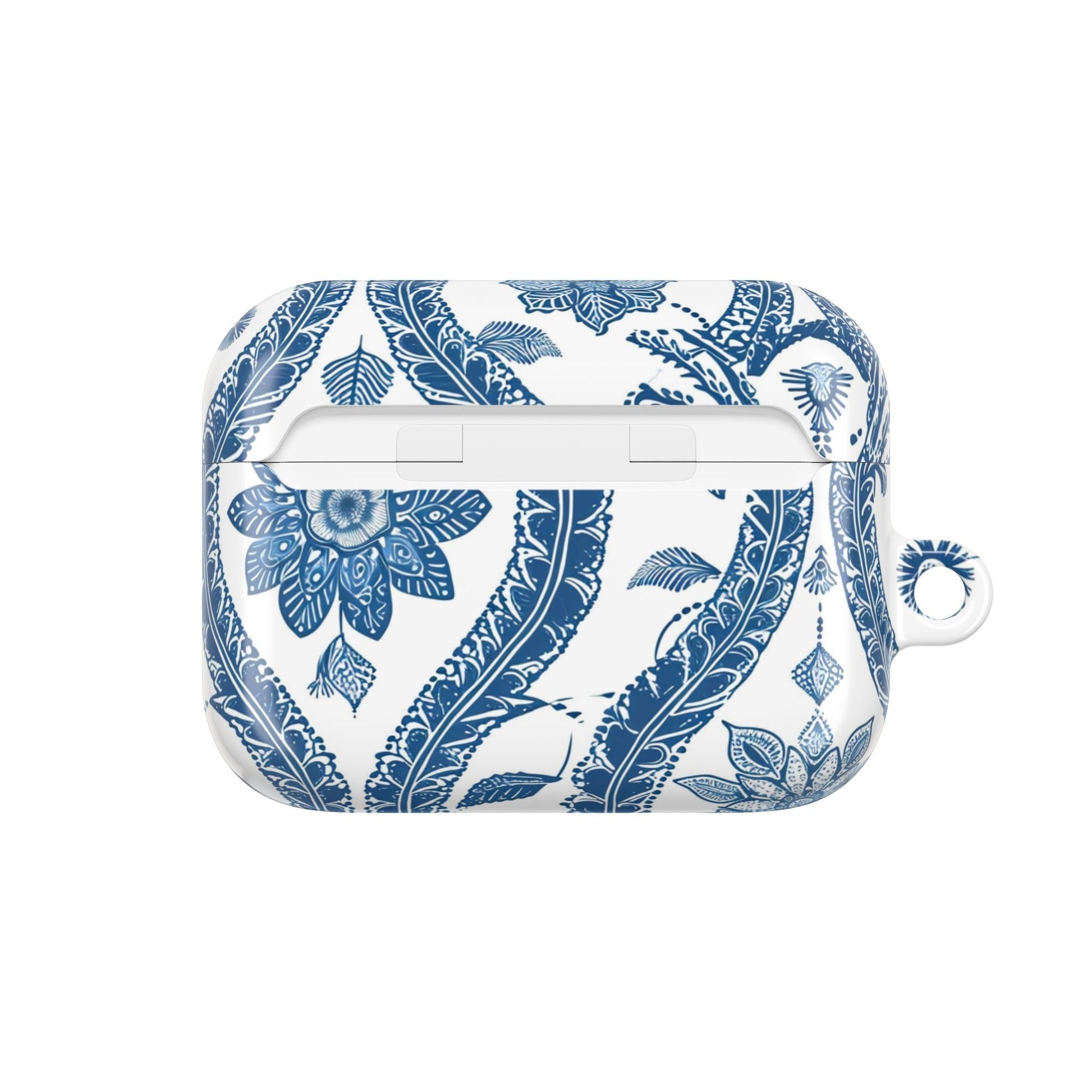 Blue Floral Paisley AirPod Case — Vintage Ceramic - Inspired Protective Cover - DIGITAL X