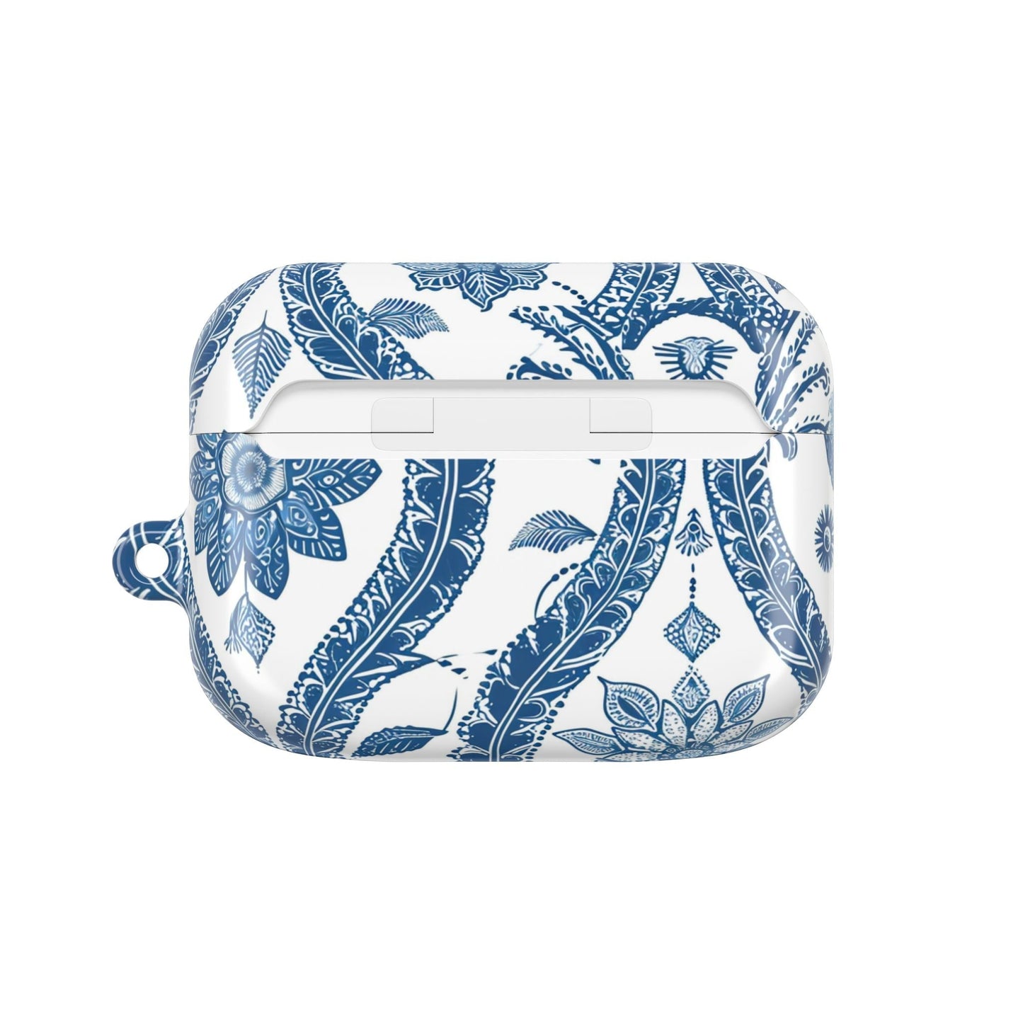 Blue Floral Paisley AirPod Case — Vintage Ceramic - Inspired Protective Cover - DIGITAL X