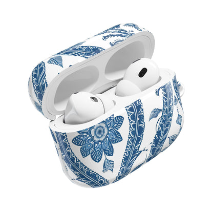 Blue Floral Paisley AirPod Case — Vintage Ceramic - Inspired Protective Cover - DIGITAL X