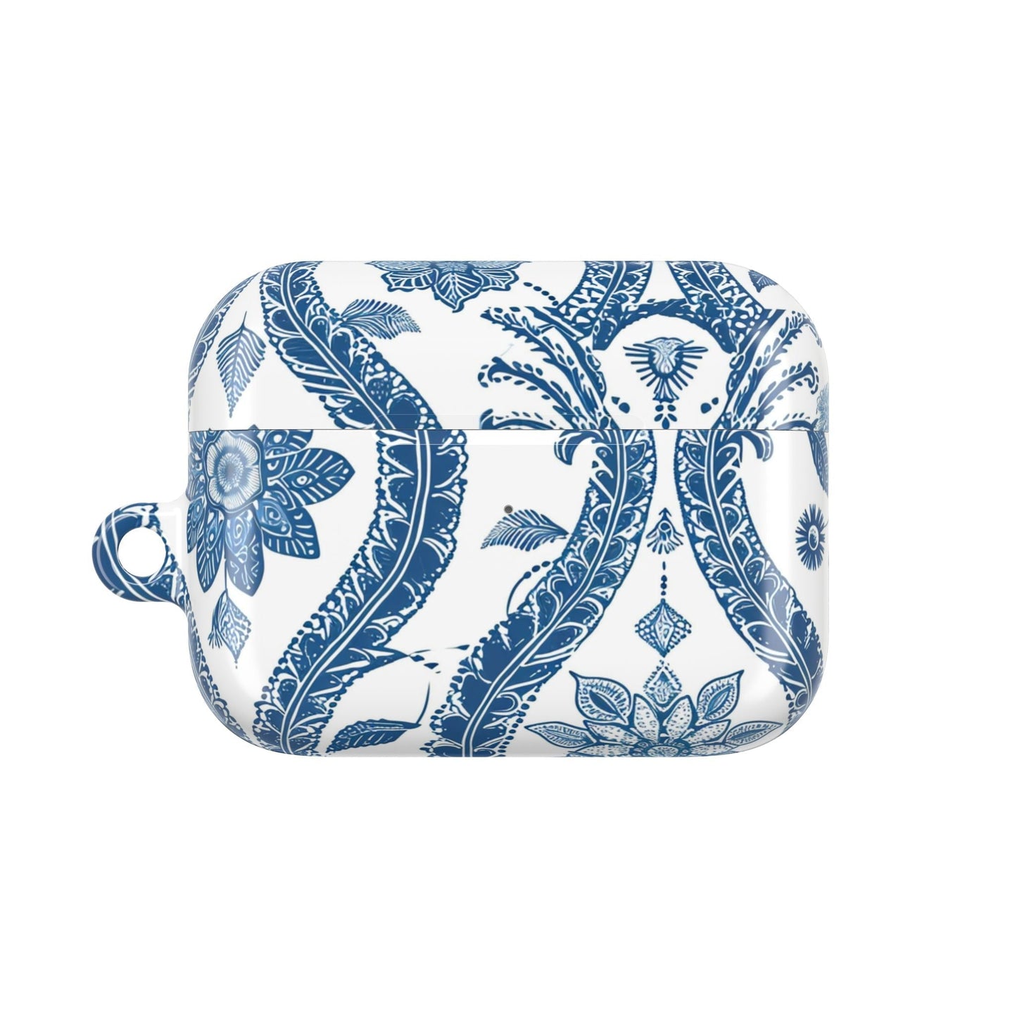 Blue Floral Paisley AirPod Case — Vintage Ceramic - Inspired Protective Cover - DIGITAL X