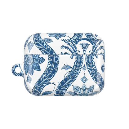 Blue Floral Paisley AirPod Case — Vintage Ceramic - Inspired Protective Cover - DIGITAL X