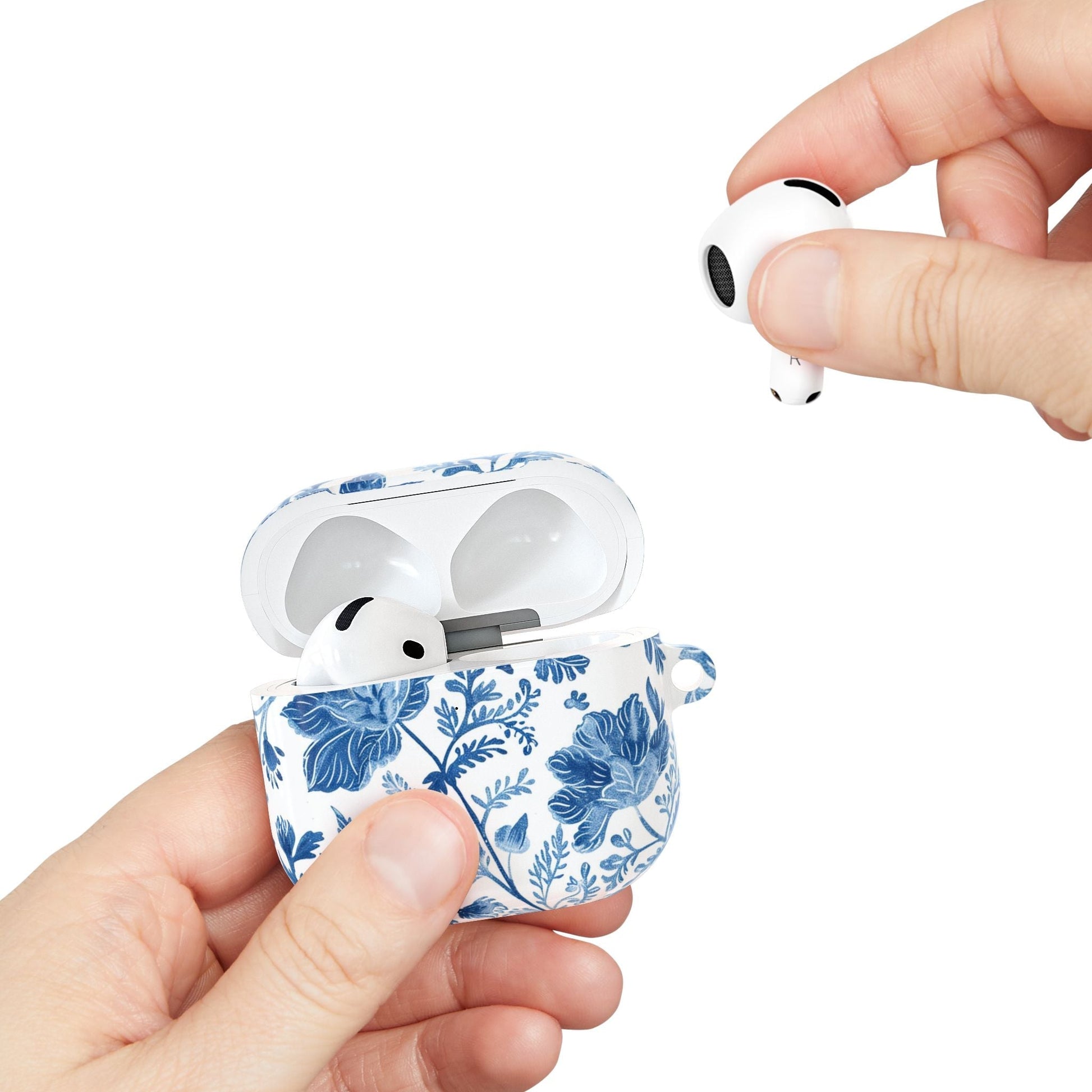 Blue Floral Porcelain AirPod Case - DIGITAL X