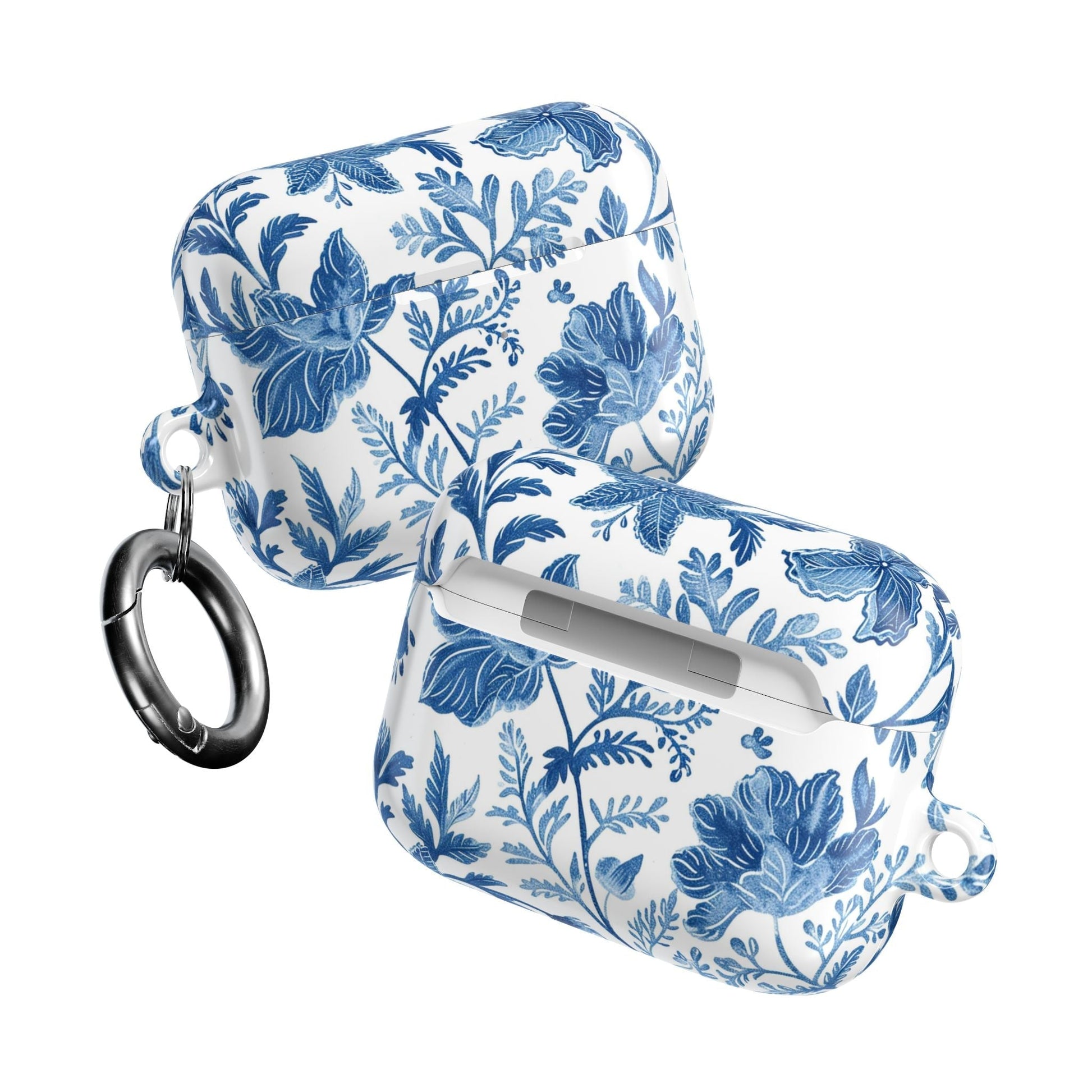 Blue Floral Porcelain AirPod Case - DIGITAL X