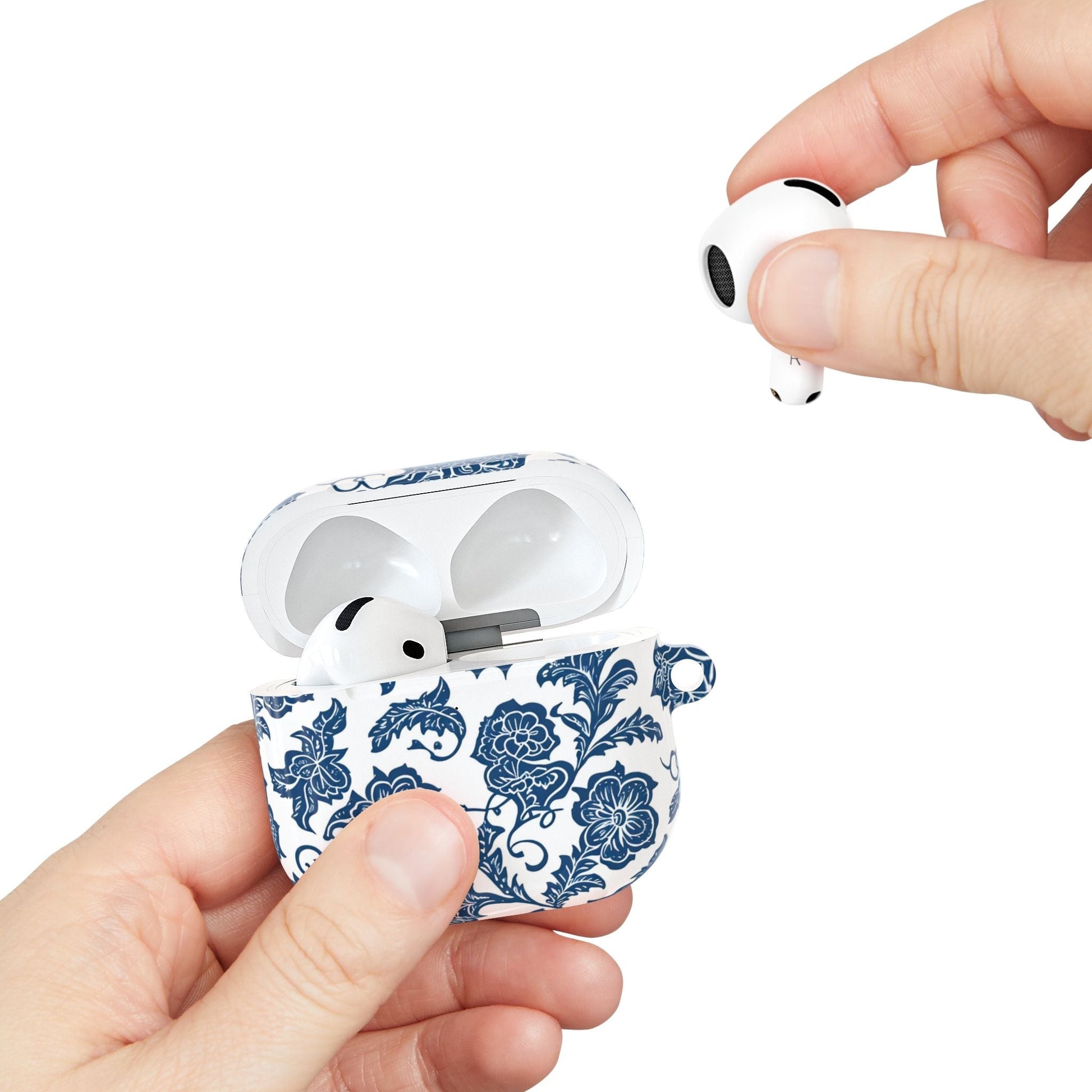 Blue Floral Porcelain AirPod Case - DIGITAL X