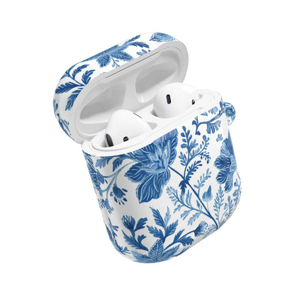 Blue Floral Porcelain AirPod Case - DIGITAL X