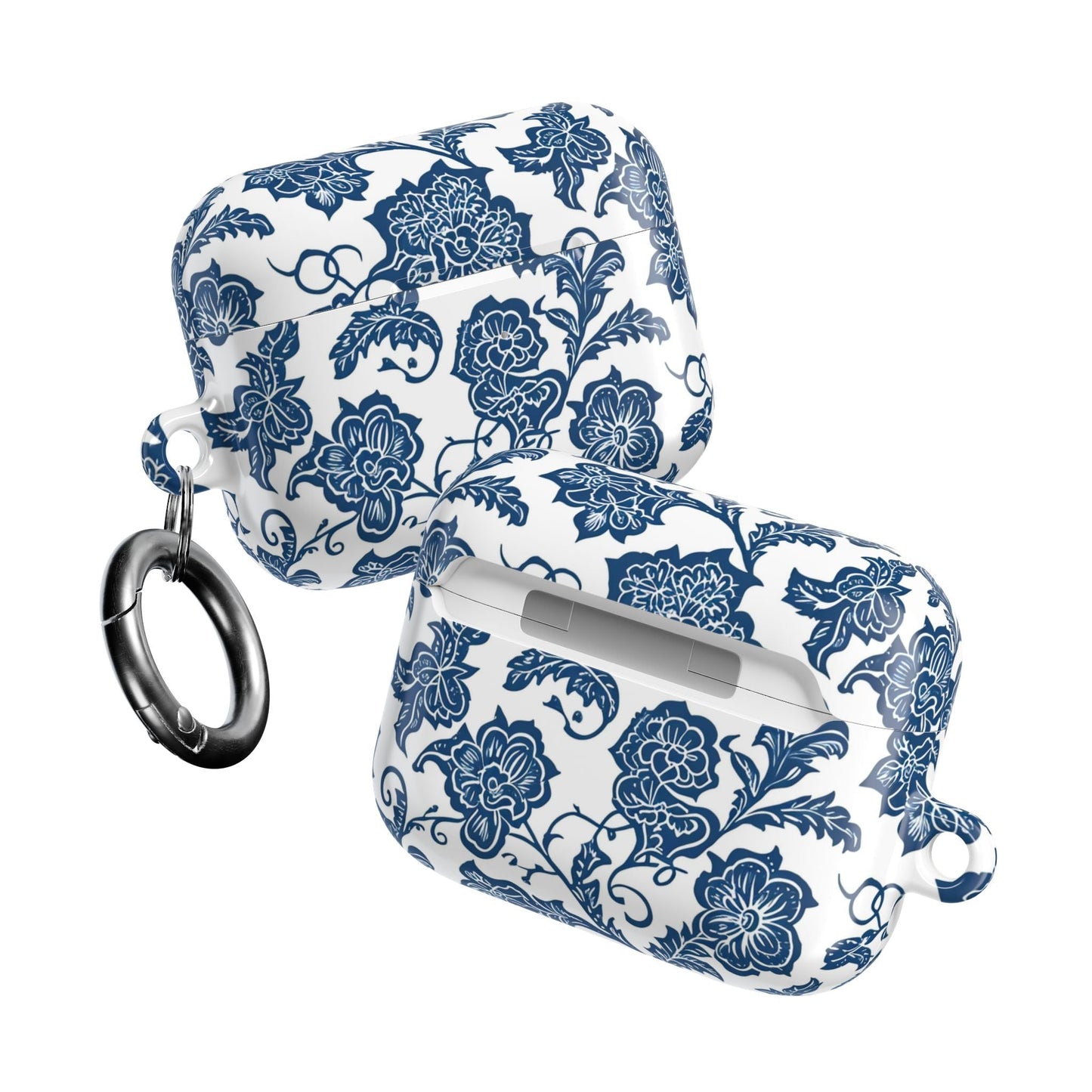 Blue Floral Porcelain AirPod Case - DIGITAL X