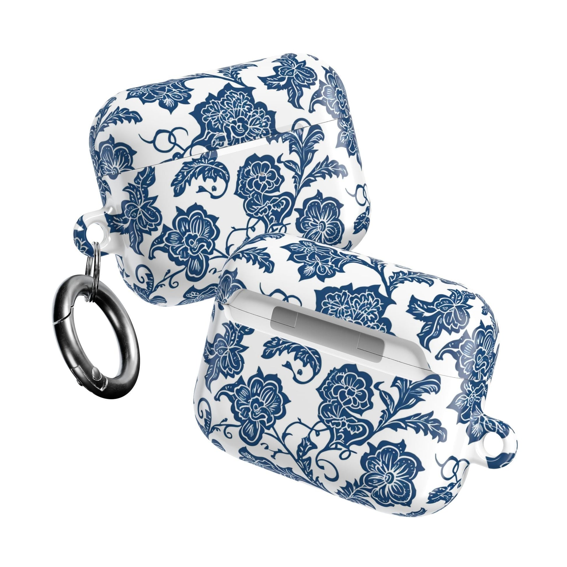 Blue Floral Porcelain AirPod Case - DIGITAL X