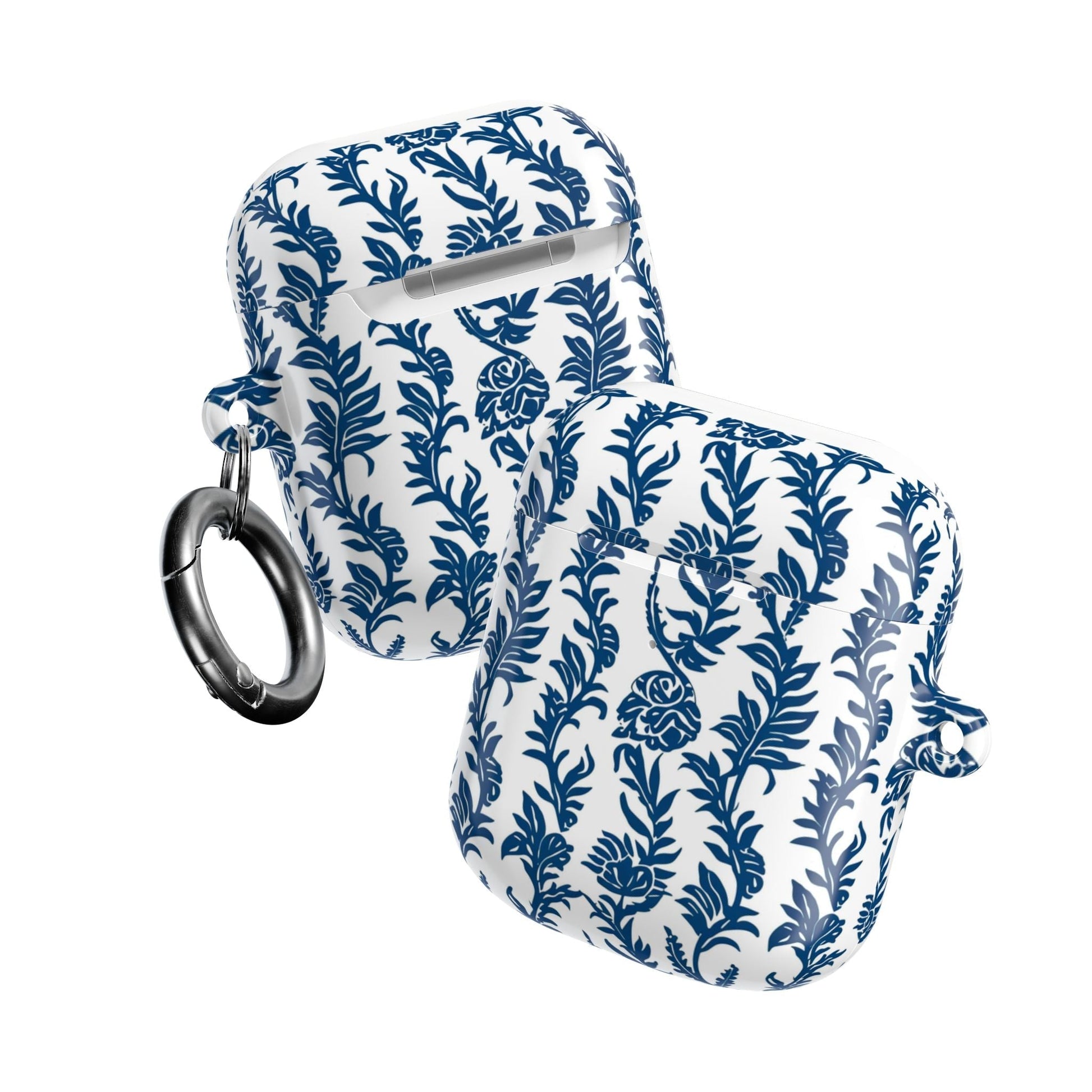 Blue Floral Porcelain AirPod Case - DIGITAL X