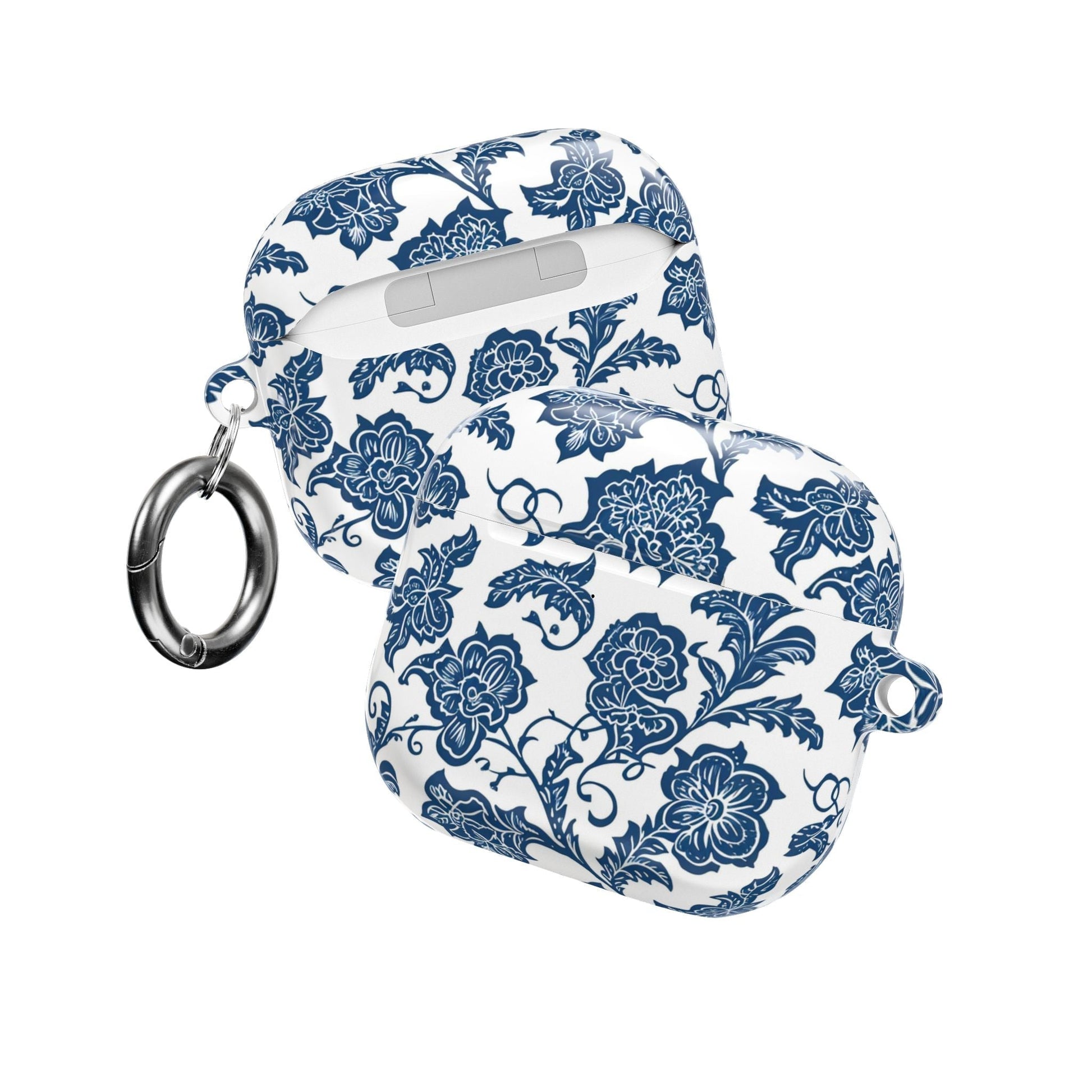 Blue Floral Porcelain AirPod Case - DIGITAL X