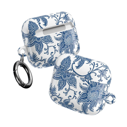 Blue Floral Porcelain AirPod Case - DIGITAL X