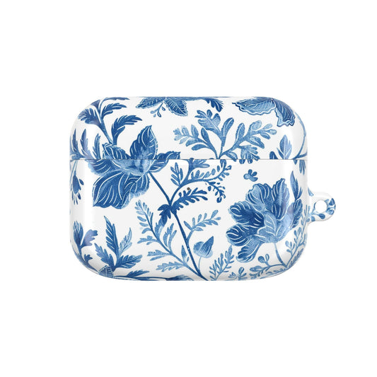 Blue Floral Porcelain AirPod Case - DIGITAL X