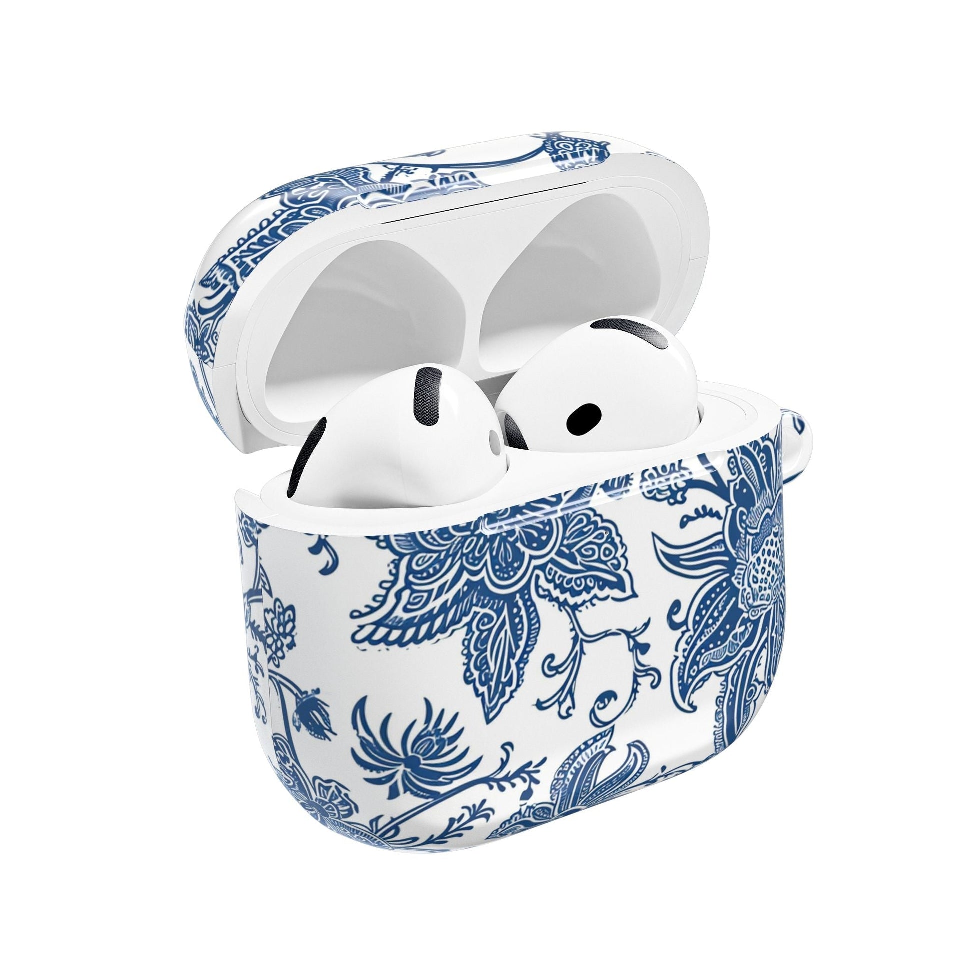 Blue Floral Porcelain AirPod Case - DIGITAL X