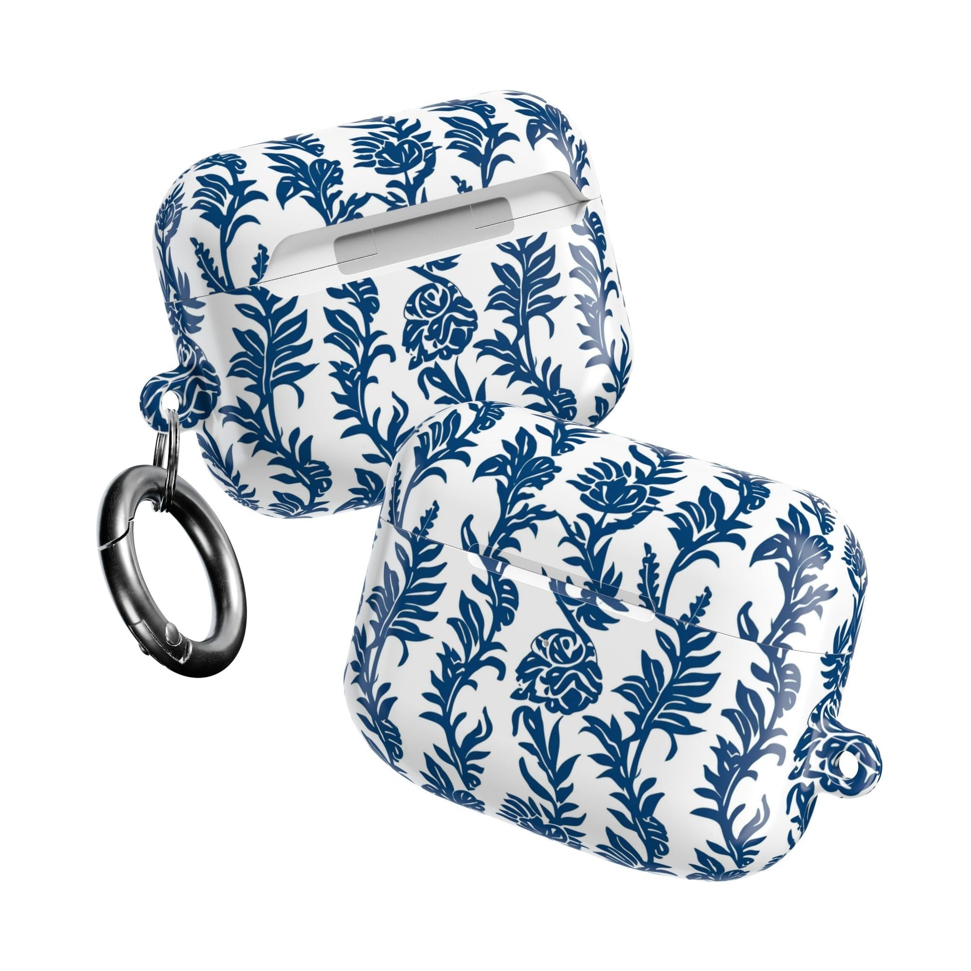 Blue Floral Porcelain AirPod Case - DIGITAL X