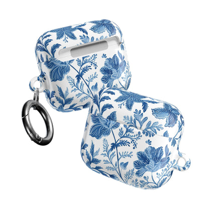 Blue Floral Porcelain AirPod Case - DIGITAL X