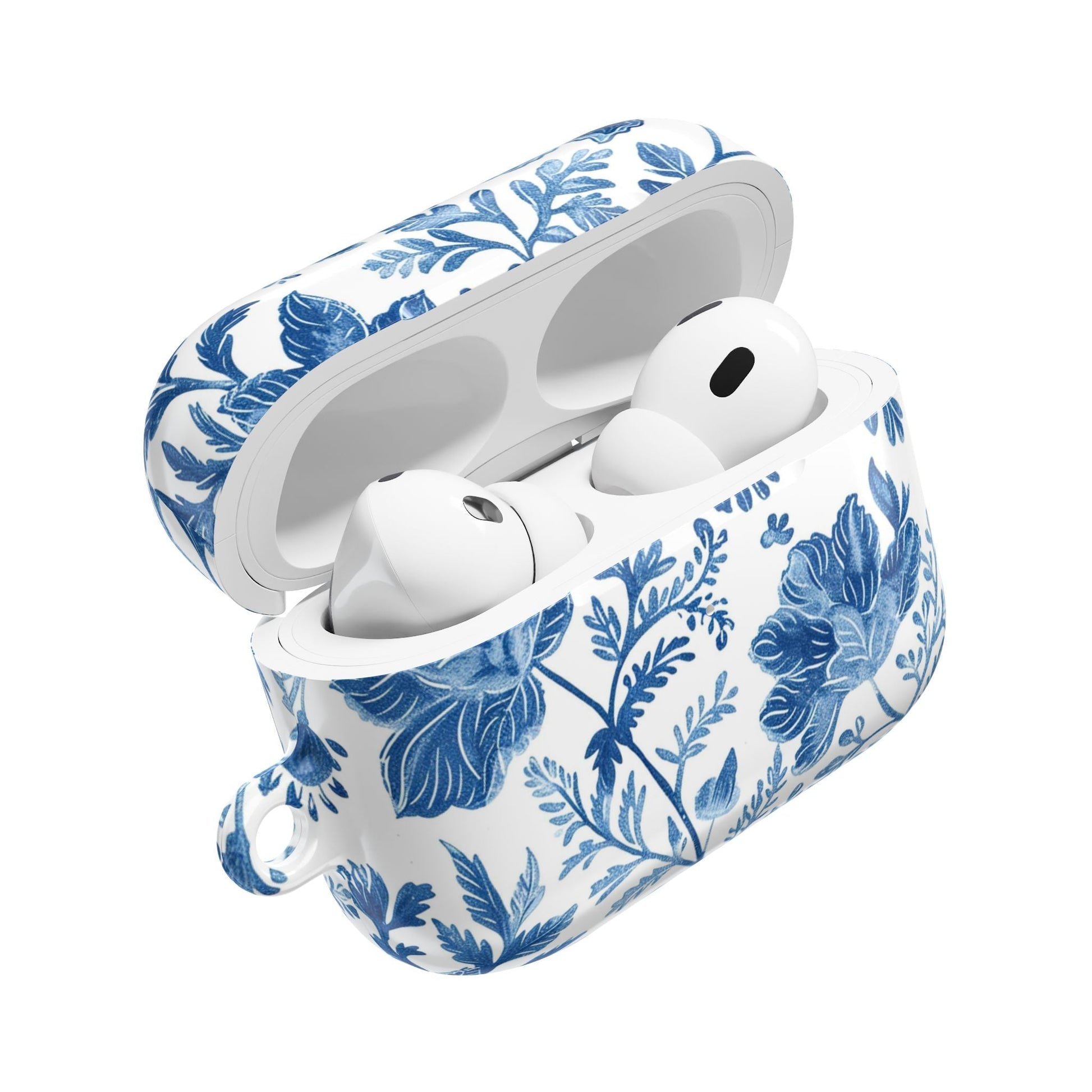 Blue Floral Porcelain AirPod Case - DIGITAL X