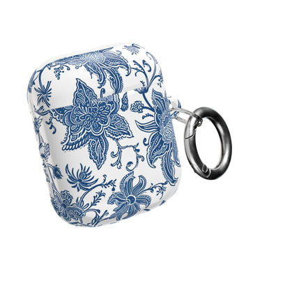 Blue Floral Porcelain AirPod Case - DIGITAL X
