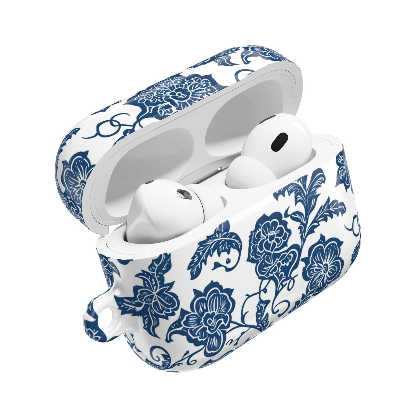 Blue Floral Porcelain AirPod Case - DIGITAL X